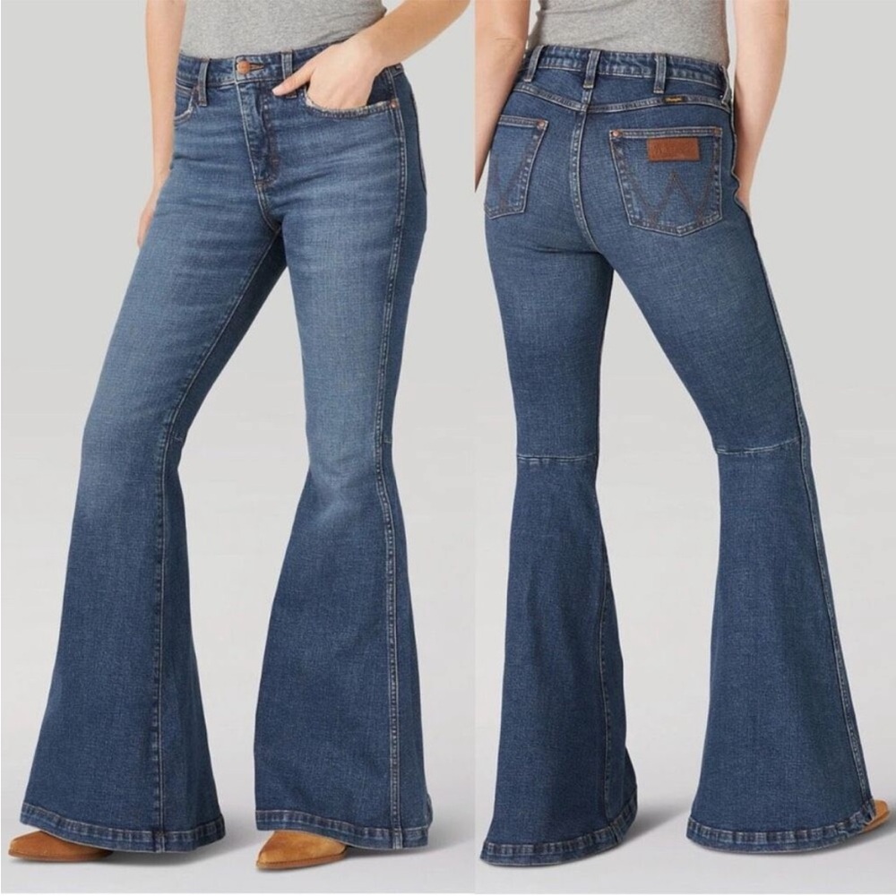 Wrangler Women's Blue Flare Jeans